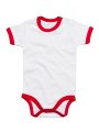 Baby Rompertje Ringer Babybugz BZ19 wit-rood